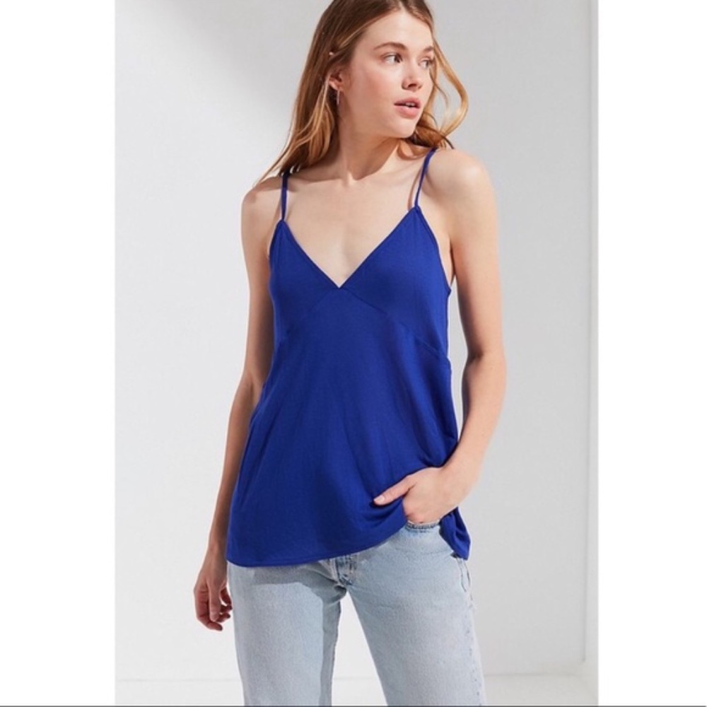 UO Dark Rising Tank Top in Blue